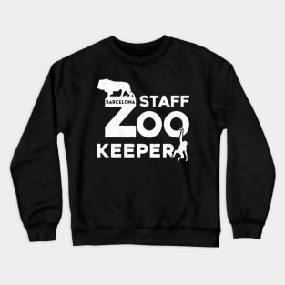 barcelona staff zoo keeper Crewneck Sweatshirt